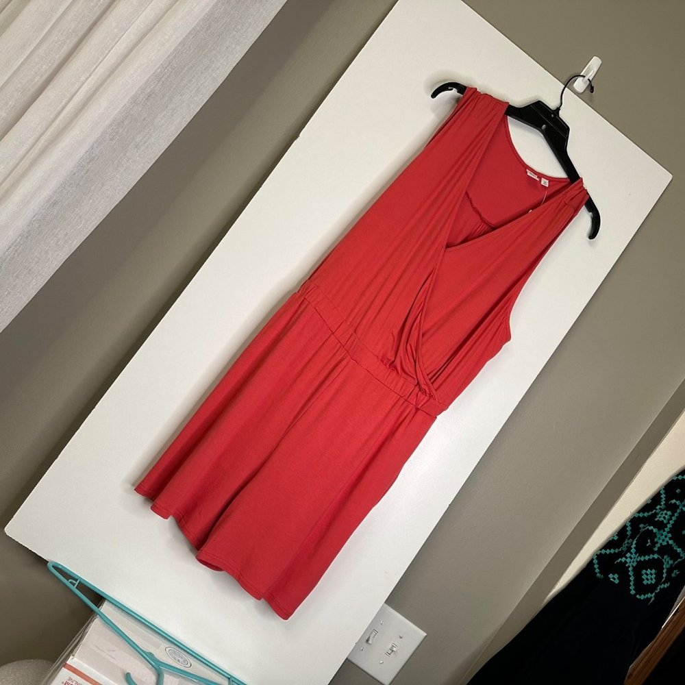 GAP‎ Size XXL Surplice Wrap Front Romper Pockets Color: Desert Flower